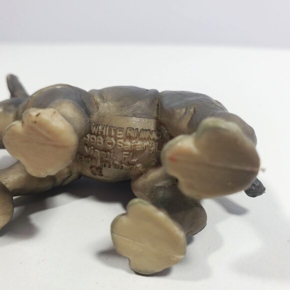 Safari Ltd White Rhino Mom & Baby 1996 Figure Lot - Picture 8 of 16